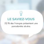 Statistique montrant le pourcentage des gens atteints d'une parodontite